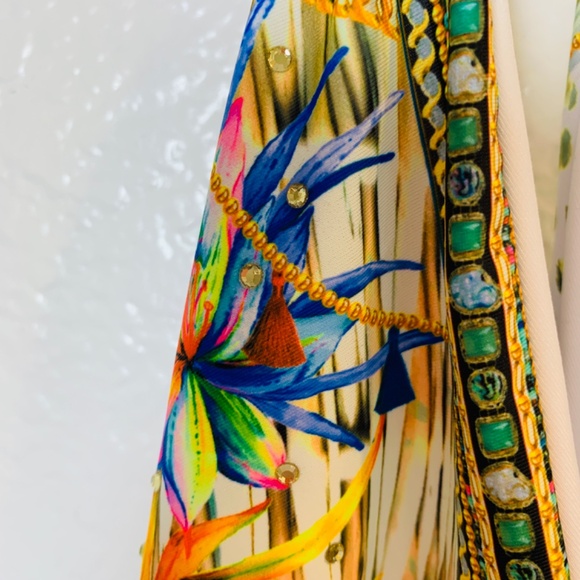 Venus Hot Rio One Piece Swimsuit Size 14 NWOT Leopard Floral Halter Neck Beach - Picture 7 of 16